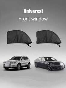 Universal Car Decoration Accessories Side Window Sunshade Front And Rear Window Sunshade UV Protection Sunshade Mosquito Proof Heat Insulation UV Protection Glass Sunshade Reflective Sunshade Window Film Protection - Multicolor - View 6