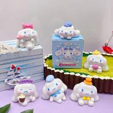 SANRIO 1 buah BOX Patung Kecil - Anjing Giok Bergaya Gadis Imut Berkualitas Tinggi, Barang Dekoratif yang Indah, Cocok untuk Dekorasi Rumah/Dekorasi Mobil/Meja Kantor, Hadiah Liburan Modis yang Sempurna (Kemasan Acak) - MultiWarna - View 1