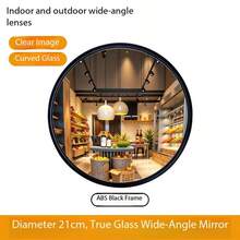 1pc Acrylic Convex Mirror, 360° Wide Angle High Definition Garage Blind Spot Safety Mirror - Waterproof & Anti-Fouling, Indoor/Outdoor Use, High Resolution Concave Design, Suitable For Home, Store, Parking Lot, Warehouse And Office - Square Installation Portable - Multicolor - View 10