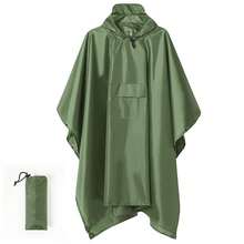Multifunctional 3-In-1 Poncho Raincoat, Suitable For Outdoor Cycling, Hiking, Mountaineering, Off-Road, Portable One-Piece Raincoat - Multicolor - View 14
