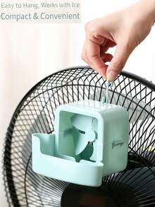 6pcs/1 Set Portable Spray Cooling Fan, Clip-On Hands-Free Operation, Dual Chamber Cooling, Fast Cooling Without Electricity, Suitable For Home, Office, Outdoor, Travel, Fan Cooling Spray Accessory, Portable Humidifier Attachment For Home Fan, Summer Essential, Home Essential, Travel Essential, Gift Essential - Multiple Styles - View 8