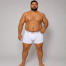 KIT com 10 Cuecas Boxer Plus Size em Microfibra Lisa Box Extra Grande Masculino Conforto e Qualidade - Multicolorido - Visão 12