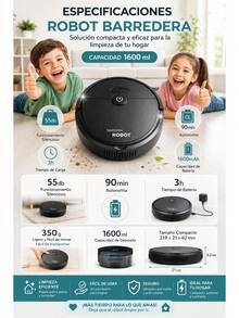 2-In-1 Robot Vacuum Cleaner Sweeps And Vacuums Effortlessly, Smart Cleaning Robot - Multicolor - View 2