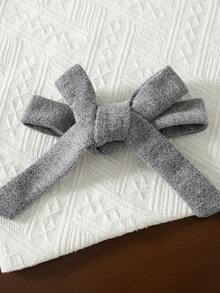 Girls' Fashion Coat With Patchwork Plush, Cinched Waist, Slim Fit, Long Length, Suitable For Commuting And Outdoor Wear, Luxury Jacquard High-End Fashion Outerwear For Spring And Autumn - Grey - View 9