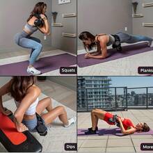 1pc Fitness Hip Thrust Training Band, For Weightlifting, Glute Workout Equipment, Adjustable Dumbbell Hip Thrust Training Band, Home Glute Trainer - Multicolor - View 6