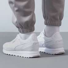 PUMA Road Rider Comfortable Daily Wear Durable Breathable Low-Top Casual Shoes Unisex White - White - View 3