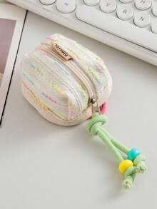1 Cute Portable Change Bag, Wireless Bluetooth Headset Storage Bag, Data Cable Storage Protective Case, Headset Bag. - Multicolor - View 3