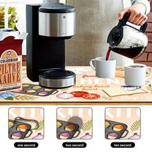 1pc Dish Drying Mat, Coffee Machine Mat, Kitchen Absorbent Non-Slip Mat, Cartoon Cooking Style Heat-Resistant Mat, Stove Countertop Heat-Resistant Mat, Baking Food Theme Decorative Mat, Suitable For Living Room, Dining Table, Restaurant Scenes, Kitchen Decor - XYLSD699 - View 10