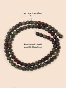 1 Strand 4/6/8/10mm Multicolor Natural Stone Beads Tourmaline Tiger Eye Agates Shell Loose Spacer Beads For Jewelry Making DIY Bracelets Accessories - Multicolor - View 24
