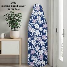 1pc Ironing Board Cover (Upgraded Version) Thickened With Padding, White Floral Print, Upgraded Elastic Edge Easy To Install, Durable And Washable, Upgraded Larger And Thicker Size Fits Most Standard Ironing Boards, Fashionable Laundry Room Home Decor Accessory, Only Includes Ironing Board Cover - White Leaves - View 11