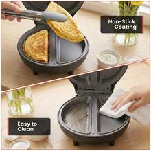 SUPERLEX Omelette Maker Electric 750W, Breakfast Maker, With Easy-Clean Coated Non-Stick Cooking Plate, Can Make 2 Omelettes, Automatic Temperature Control, Fast Preheating, Double-Sided Uniform Heating, Non-Stick Coating, Suitable For Kitchens And Apartments - UK Plug(220-240V) - View 5