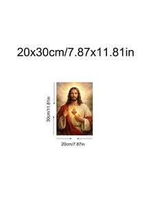 1pc Christian Wall Art, Sacred Heart Of Jesus Print, Religious Art, Catholic Home Decor Poster, Gift, Suitable For Bedroom, Living Room, Kitchen, Apartment, Wall Art, Wall Decor, Home Decor, Room Decor, Canvas Wall Art, Poster, Optional Frame - 1PCS - View 18