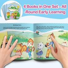 English Kids Books, Educational Puzzle Picture Book Series Set, Children's Spatial Awareness Learning Books, Preschool Early Learning Activity Books, Shapes Position Direction Visual Perception, Brain Training, Gift For Boys Girls Ages 3-6 - Puzzle Space Cognitive Picture Book - View 6