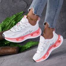 2026 Summer New Fashion Comfortable Soft Sole Sports Shoes Breathable Popcorn Sole Mesh Running Shoes For Women - White - View 6