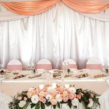 1pc Buckle Sequin Elastic Chair Sash, Suitable For Wedding Chair Decoration, Also Applicable For Party Chairs, Party Banquets, Anniversaries, Birthdays, Engagements, Christmas Events And Other Occasions. - Rose Gold - View 8