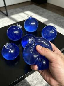 1pc Giant Blueberry Squishy Toy Jelly Texture Slow Rebound Desktop Decor Stress Relief For Birthday Easter Halloween Christmas Party Gift Dumpling Style Random Style & Packaging - 彩色 - 查看 10