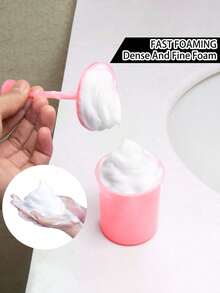 1pc Portable Manual Facial Cleansing Foamer, Facial Cleansing Tool, Deep Cleansing Foam, Convenient Facial Skincare Foamer, Travel And Home Quick Cleansing Tool, Suitable For Facial Cleansers And Skincare Products - Multicolor - View 3