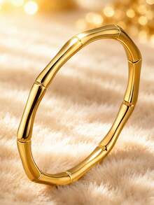 Znice 304 Stainless Steel + Copper 18K Gold Plated Stackable Ring Set, Women's Style, Rhinestone Lucky Four-Leaf Clover, Full Rhinestone And Enamel, Luxury Sparkling Personalized Rings, Hypoallergenic Minimalist Jewelry, Perfect Mother's Day Gift, Summer Vacation Accessory - Gold - View 7