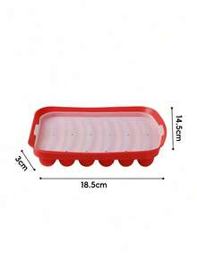 Silicone Sausage Mold With Lid, Non-Stick Sausage Making Mold, Food Storage Box, Multi-Functional Cartoon Cake Tool, Essential Sausage Set For Homemade Burgers And Hot Dogs, Party And BBQ Use - Multicolor - View 11