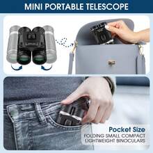 200x25 Compact Binoculars, Suitable For Adults And Children, High Magnification Mini Pocket Telescope, Waterproof Small Telescope, Ideal For Bird Watching, Hunting, Concerts, Theater, Opera, Travel And Sightseeing - Multicolor - View 5