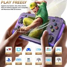 YIYI R36H Retro Handheld Game Console, 20000+ Games 23 Emulators, Dual 8W Speakers, 3000mAh External Battery Compartment, Open Source Linux System, 3.5 Inch IPS Screen Portable Video Game Console, Multi-Color - 64G - View 6