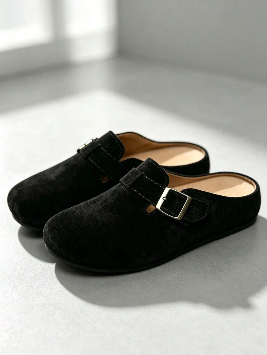 Men's Slippers, Fashionable & Versatile, Thick Soft Sole, Slip-On Casual Sandals - Black - View 1