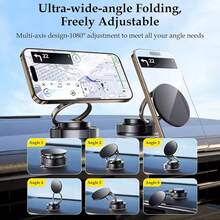 Car Phone Holder For Magsafe 360° Adjustable Car Phone Mount, Phone Holders For Your Car For 17 Pro Max 16 15 14 13 12 Air Plus - Metal Magnetic Stand - View 6