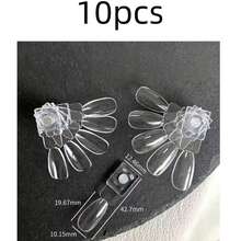 50/10 Colors Transparent Nail Art Fan-Shaped Color Palette - Clear - View 8