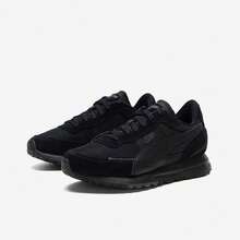 PUMA Road Rider - Sepatu Kasual Low-top yang Nyaman, Sederhana, Tahan Lama, dan Bernapas, Unisex, Hitam - Hitam - View 4