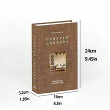 2/3 قطع كتب وهمية قابلة للطي بتصميم عصري بسيط، كتب محاكاة، ديكور غرفة معيشة راقي وعصري، ديكور خزانة التلفاز، إكسسوارات تصوير فوتوغرافي - كتاب الديكور - مشاهدة 7