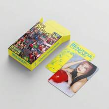 55 piezas de tarjetas LOMO en caja del grupo KATSEYE BEAUTIFUL CHAOS, tarjetas pequeñas personalizadas para decorar álbumes de fotos o paredes de fotos de la habitación, regalos festivos, tarjetas holográficas de celebridades, suministros para fiestas, colección de tarjetas de celebridades, regalos de Halloween y Navidad, tarjetas de fotos de celebridades en alta definición en caja, coleccionables, pequeños regalos, Katseye Light Stick, Straykid, Photocard, K Pop, Katseye Photo Card - tarjeta - Ver 9