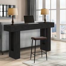 Kselythan Sofa & Console Tables - Black - View 7