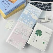 A5 Minimalist Four-Leaf Clover Loose-Leaf Notebook, Made Of PU Leather, Can Be Used As A Sticker Organizer, Folder, Sticker Book, Photo Organizer, Photo Album, Savings Planner, Journal, Notepad Or Office Stationery. - A5 Four-leaf Clover Binder - View 10