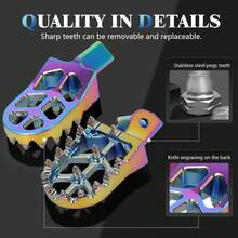 Electric Off-Road Motorcycle Wide Foot Pegs CNC Suitable For Surron Sur Ron LBX ERide Pro SS 2.0 3.0 E-Ride Pro SR/S 79 Bike Falcon GT Ventus One Quenching - A - View 4