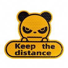 Reflective Stickers For Cars Keep The Distance Sticker Weather Proof Car Stickers Waterproof Panda Stickers For Trucks - A - View 10