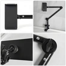 Dudukan Tablet Samping Tempat Tidur Universal, Desain Lengan Putar Desktop, Lengan Putar 360° dengan Sudut yang Dapat Disesuaikan, Tampilan Nyaman Bebas Genggam; Pergantian Multi-Sudut untuk Menampilkan Konten dengan Mudah; Pengambilan Gambar Vlog di Luar Ruangan, Dudukan Portabel dengan Pemasangan Cepat, Kompatibel dengan Samping Tempat Tidur, Meja, Halaman Rumput Luar Ruangan, dan Lainnya - View 5