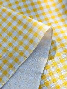 Charming Yellow & White Plaid Rectangular Picnic Mat, Foldable Lightweight Outdoor Beach Mat, Suitable For Weddings, Garden Parties, Camping Trips, Daily Table Decor, Photography Background, Picnic Accessories, Rama Home Style - Multiple Styles - View 11