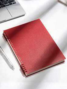 Cirelle 1PC Retro A5 Loose-Leaf Notebook, Thick Detachable Refillable Journal For School Student, Simple Aesthetic Stationery, Back To School Gift - Style 1 - View 10