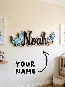 1PC, Customized Dinosaur Name Sign, Personalized Baby Name Photo Prop ...