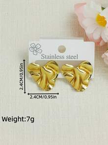 Fashion Design Stainless Steel Earrings Set, Halloween Women's Daily Wear Party Holiday Gift Beach Accessory, Versatile Casual Daily Wear Vintage INS Style Earrings, Also Suitable As Surprise Gift For Valentine's Day, Birthday, Mother's Day, Thanksgiving Or Vacation - Multiple Styles - View 7