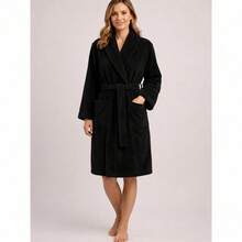 Bathrobe - Black - View 1