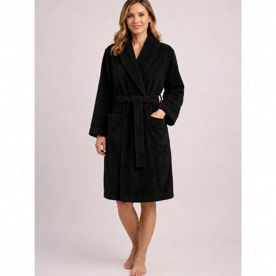 Bathrobe - Black - View 1