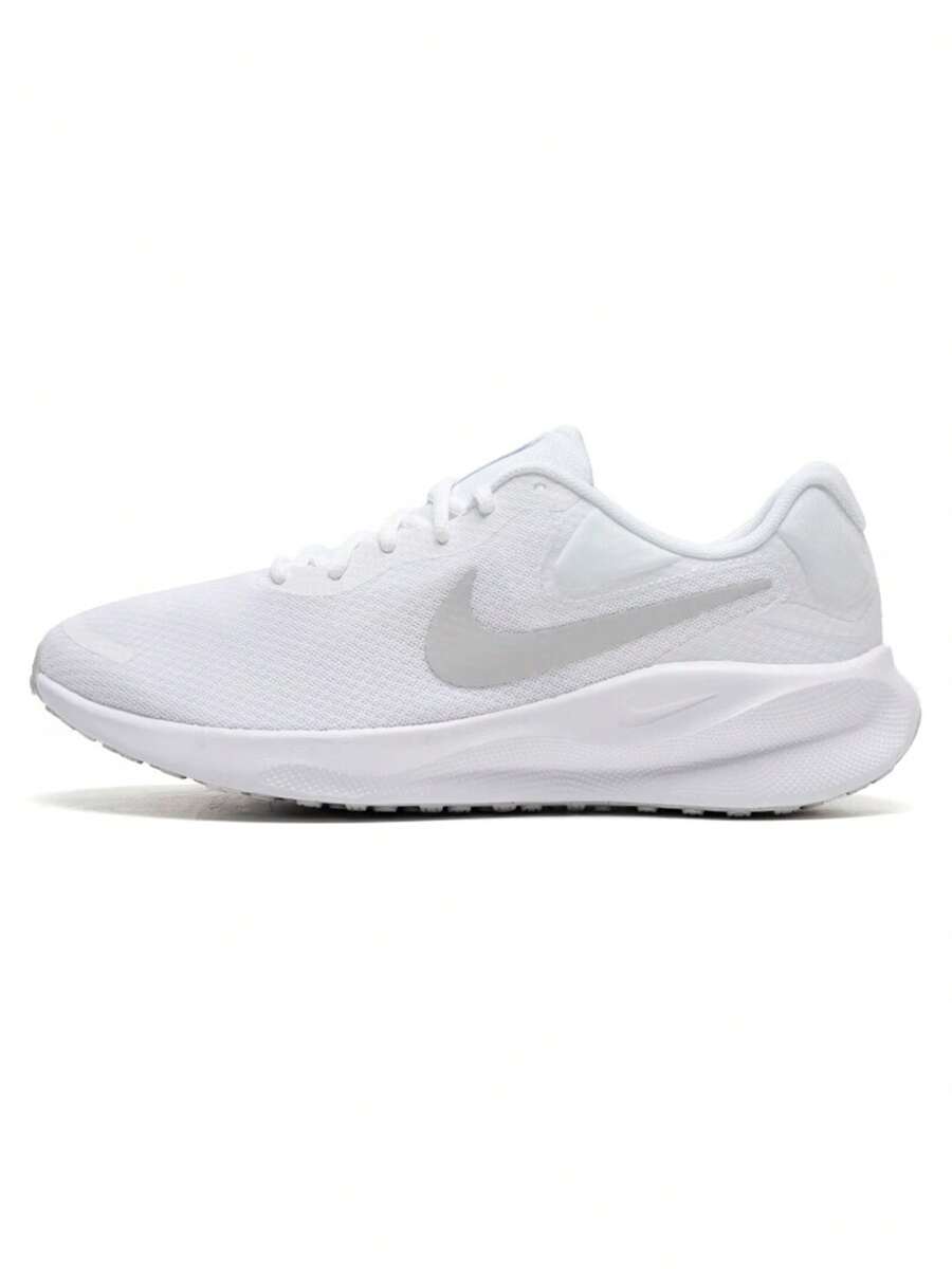 Men's Running Shoes 2026 New REVOLUTION 7 Cushioned Lightweight Breathable Road Running Shoes FB2207-100 - White - View 1