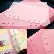 6pcs A4 A5 A6 A7 B5 Transparent Frosted Loose Leaf Binder Backing, Seal Book Cover, Sticker Backing, Sticker Album, Culture Stamp Page, Stamp Album Refill Page, 3D Sticker Book Board, Sticker Book, Used For Sticker Book Making, Book Cover, Office Stationery Supplies - 6pcs - View 6