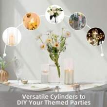 Candle Holders, Glass Vases, Transparent Hydroponic Glassware, Wedding Decorations - RMC0614-a - View 9