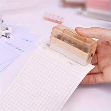 1pc/ A5/B5/A4 Size Hole Puncher For Paper, Capable Of Punching Six Holes At A Time. Note Hole Puncher, Featuring Five Different Color Binding Supplies. - Multi-color - View 6