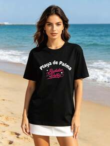 Women T-Shirts - Black - View 3