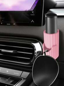 2-In-1 Car Lip Balm Holder – Stylish Silicone Organizer For Glasses And Lip Balm, Vertical Cup Holder Tray, Portable Car Accessory And Interior Decor - A - View 2