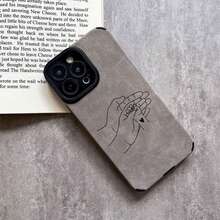 [Envío en 24h desde DE/FR/ES]Funda práctica para iPhone - Esta funda para teléfono, hecha de cuero sintético gris retro, presenta una textura cómoda y agradable al tacto, y un diseño alegre y familiar. Es compatible con iPhone 17 Pro, 17 Air, 17 Pro Max y desde el 11 hasta el 16 Pro Max/Plus/Pro. Regalo perfecto. - A - Ver 7