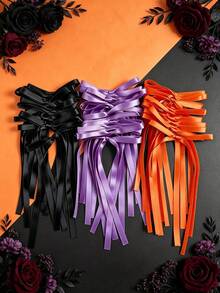 50/30PCS/5pcs Halloween Ribbon Bows For Flower Gift Wrapping, Balloons And Various Decorations, Handmade Sewing Accessories Bows, DIY Jewelry Hair Accessories - Ribbon Bow - View 3